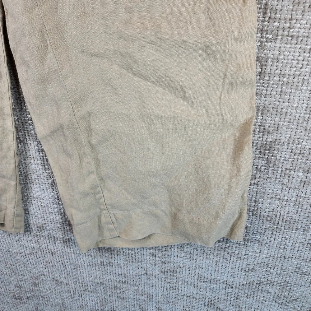Quince 100% Linen Wide Leg Pants Womens XS Natural Beige Pullon Quiet Luxury